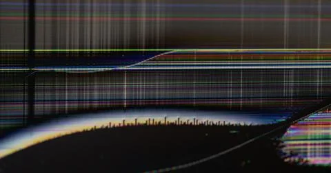 Screen glitch analog texture damage blur grid Stock Photos
