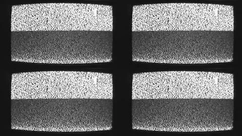 Screen glitch analog tv static noise grain channel Stockillustratie