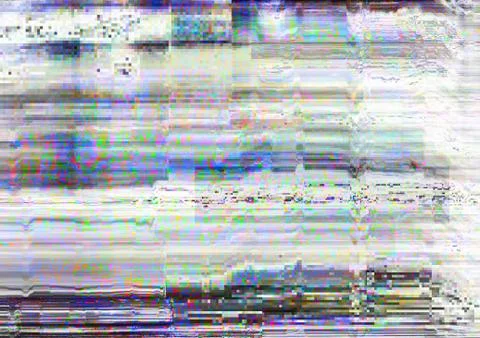 Screen glitch signal error white static noise Illustrazione stock