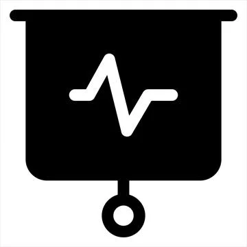 Screen glyph icon vector illustration isolated on white background Stock Illustration