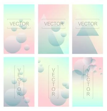 Screen gradient with modern abstract background Stock Illustration