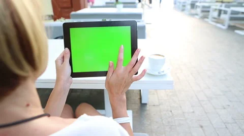 Screen green street computer Vídeo Stock 45862623