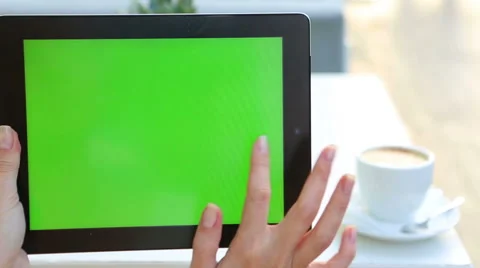 Screen green tablet computer Stock-Footage 45863232