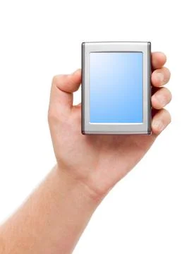 Screen in hand Screen in hand isolated on white background Copyright: xZoo... Foto stock