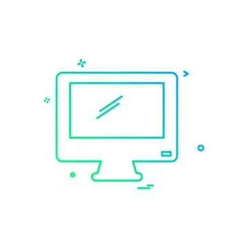 Screen icon design vector Illustrazione stock