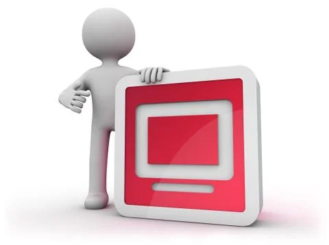 Screen icon Stock Illustration