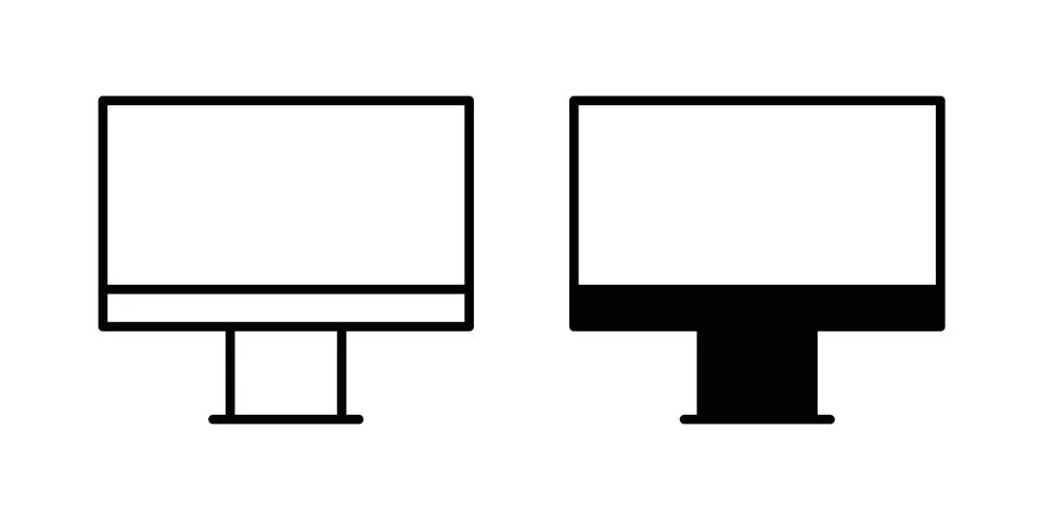 Screen icon illustration vector, icon set for apps 스톡 일러스트