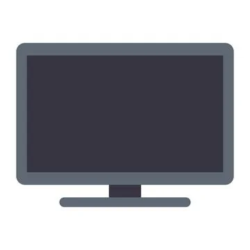 Screen icon isolated on white backgrround Stock Illustration