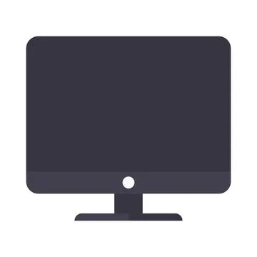 Screen icon isolated on white backgrround Stock Illustration