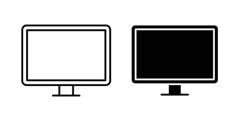 Screen icon vector art Illustrations Stock Illustration