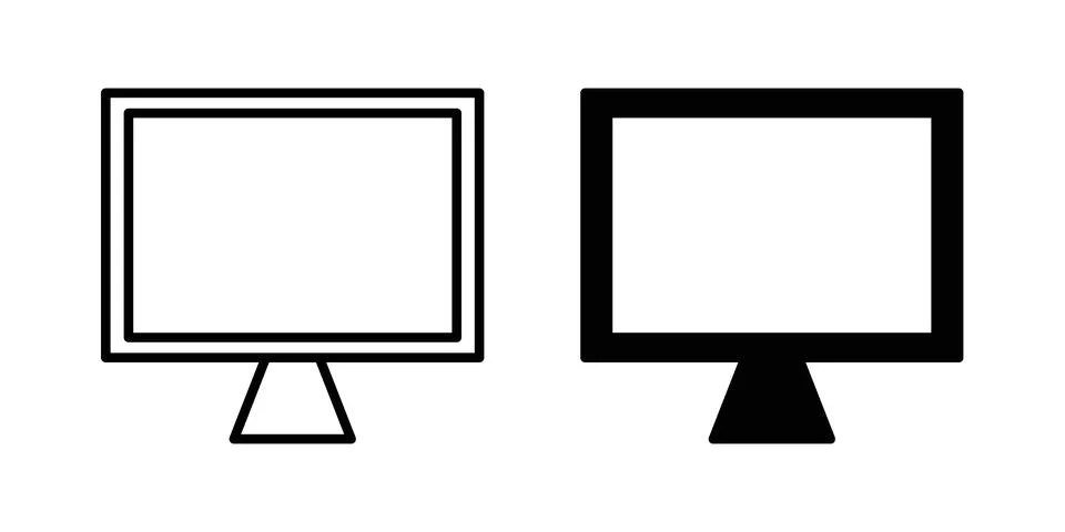 Screen icon vector design illustrations Stock-Illustration