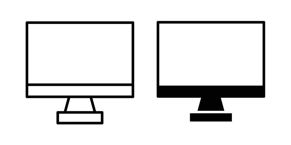 Screen icon vector, illustration icon set 스톡 일러스트