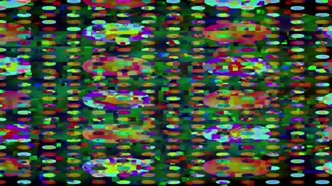 Screen interference glitch Horizontal 5s signal interference background 4K Video stock 330070266