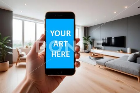 SCREEN INTERIOR DESIGN MOCKUP TEMPLATE PSD Template