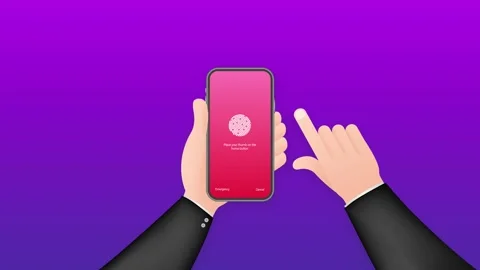 Screen lock authentication password smartphone background template. Illustration Stock Footage 159969126