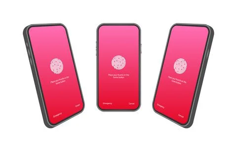 Screen lock authentication password smartphone background template. Illustration 스톡 일러스트