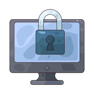 Screen Lock illustration Stock Illustration