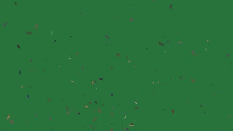 Screen lots of small pieces paper lot confectional confections confe green Video stock 335697172