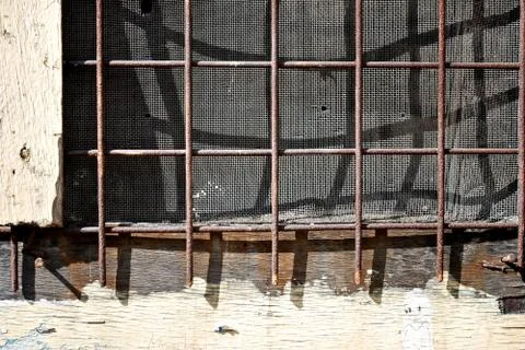 Screen Mesh Wall Window Background Stock Photos