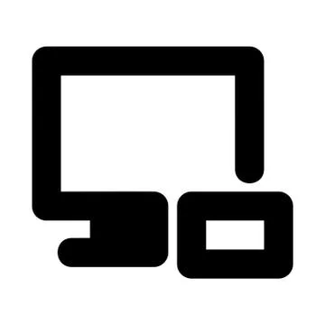 Screen Mirroring Icon Stock Illustration