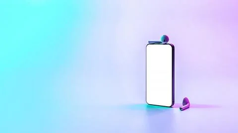 Screen mockup. Mobile smartphone technology blank screen. Mock up smart phone Stock Photos