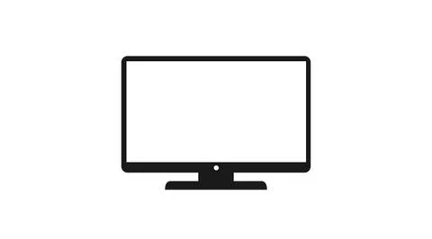 Screen or Computer Icon. Stock Illustration