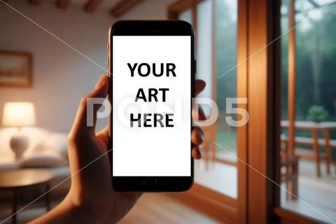 SCREEN PHONE INTERIOR MOCKUP PSDテンプレート