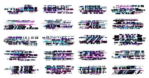 Screen pixels glitch, broken display background イラスト素材