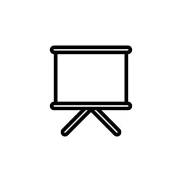 Screen for presentation icon. Element of minimalistic icons for mobile concept Stock Illustration