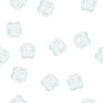 Screen printing glyph vector seamless pattern Stock Illustration