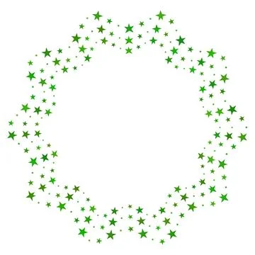 Screen printing pattern with stars. Radiant frame.  Stock Illustration