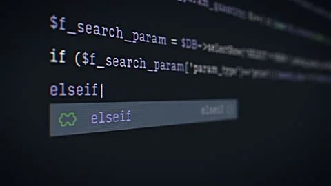 Screen with Programming Language Code Stock Footage 300989660