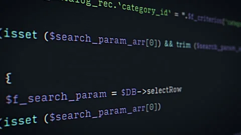 Screen with Programming Language Code Stock Footage 300989707