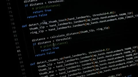 On-screen Python Coding Session | Some programmer activity Stock Footage 291625174