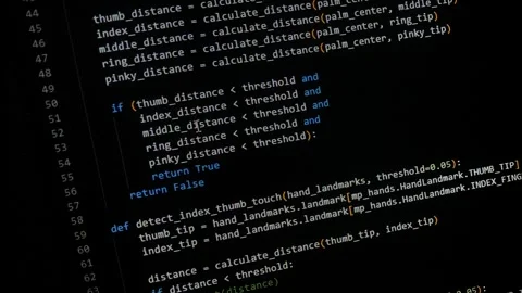 On-screen Python Coding Session | Some programmer activity Stock Footage 291625347