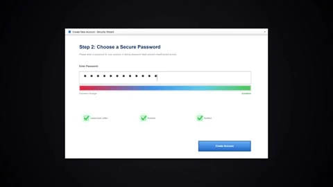 Screen recording of secure password creation form on computer Stock Footage 347013468