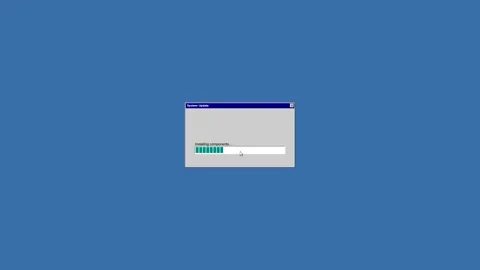 Screen recording of software installation process progressing Vídeo Stock 346806442