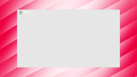 Screen with a red recording indicator and pink frame. 스톡 동영상 327258204