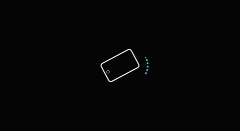 Screen Rotation UI Icon - Minimalist Smartphone Auto Rotate Vector Line Art Vídeos de archivo 335399885