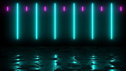 Screen saver modern technology live wallpaper lines moving asmr. Glowing ne.. Stock Illustration