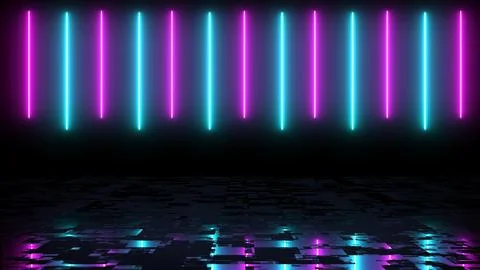 Screen saver modern technology live wallpaper lines moving asmr. Glowing ne.. Stock Illustration