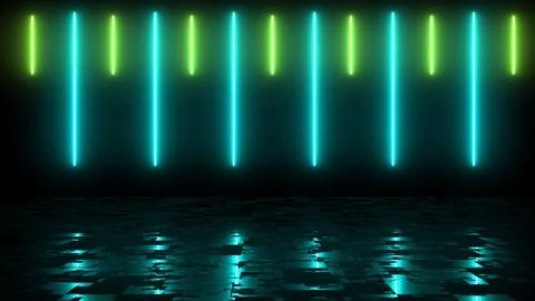 Screen saver modern technology live wallpaper lines moving asmr. Glowing ne.. Stock Illustration