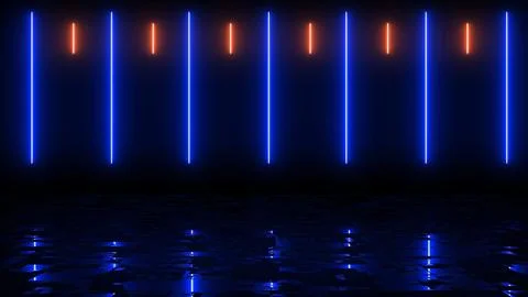 Screen saver modern technology live wallpaper lines moving asmr. Glowing ne.. Stock Illustration