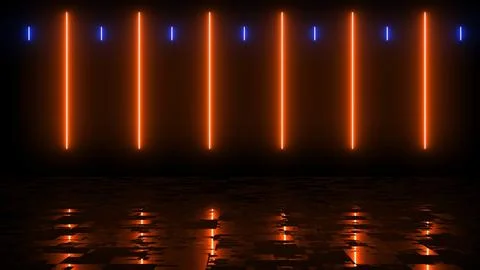 Screen saver modern technology live wallpaper lines moving asmr. Glowing ne.. Stock Illustration