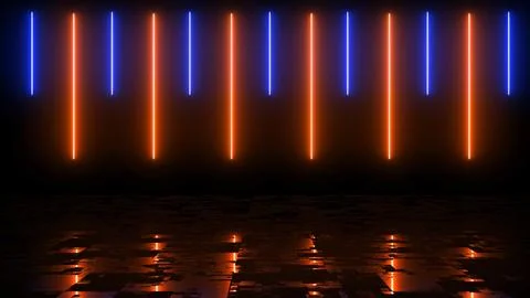 Screen saver modern technology live wallpaper lines moving asmr. Glowing ne.. Stock Illustration
