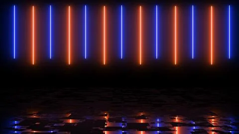 Screen saver modern technology live wallpaper lines moving asmr. Glowing ne.. Stock Illustration