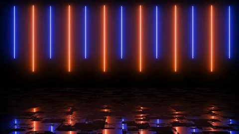 Screen saver modern technology live wallpaper lines moving asmr. Glowing ne.. Stock Illustration