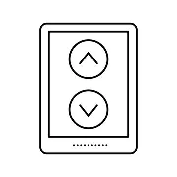 Screen scroll line icon vector illustration Stock Illustration