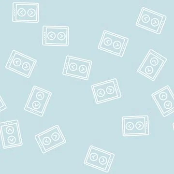 Screen scroll line seamless pattern Stock Illustration