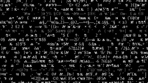 A Screen of Scrolling Text and Code Stock Footage 92045800
